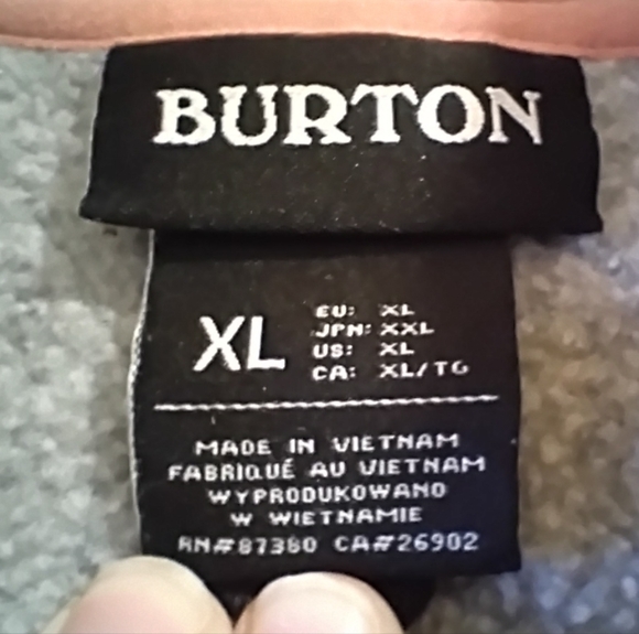 Women's Burton Hearth Fleece Pullover with a grey body and a colorful Pattern - Picture 3 of 6